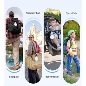 Luggage Bluetooth Tag in Cream White